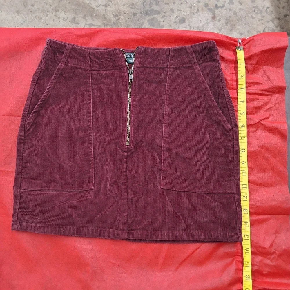 Wild Fable Burgundy Corduroy Skirt - Picture 10 of 12